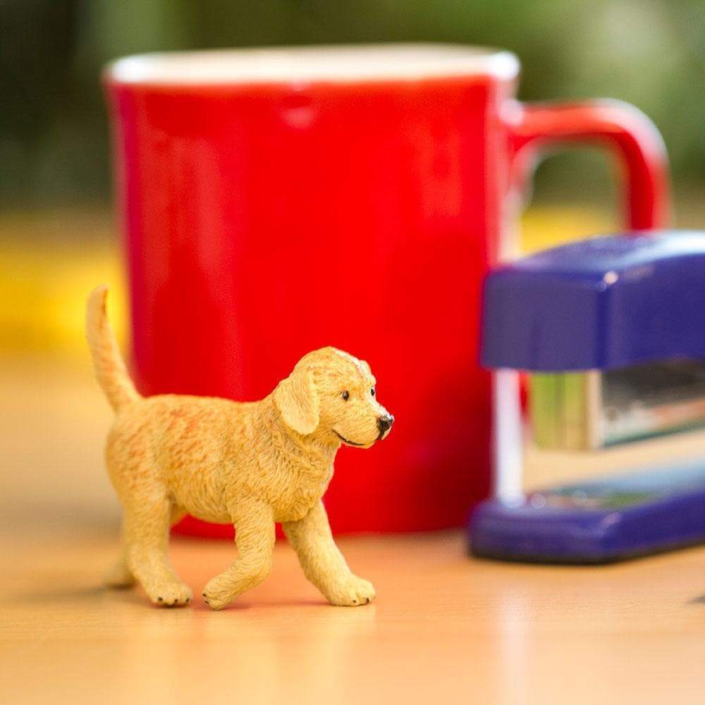 Figura Animales Golden Retriever Pintado a Mano