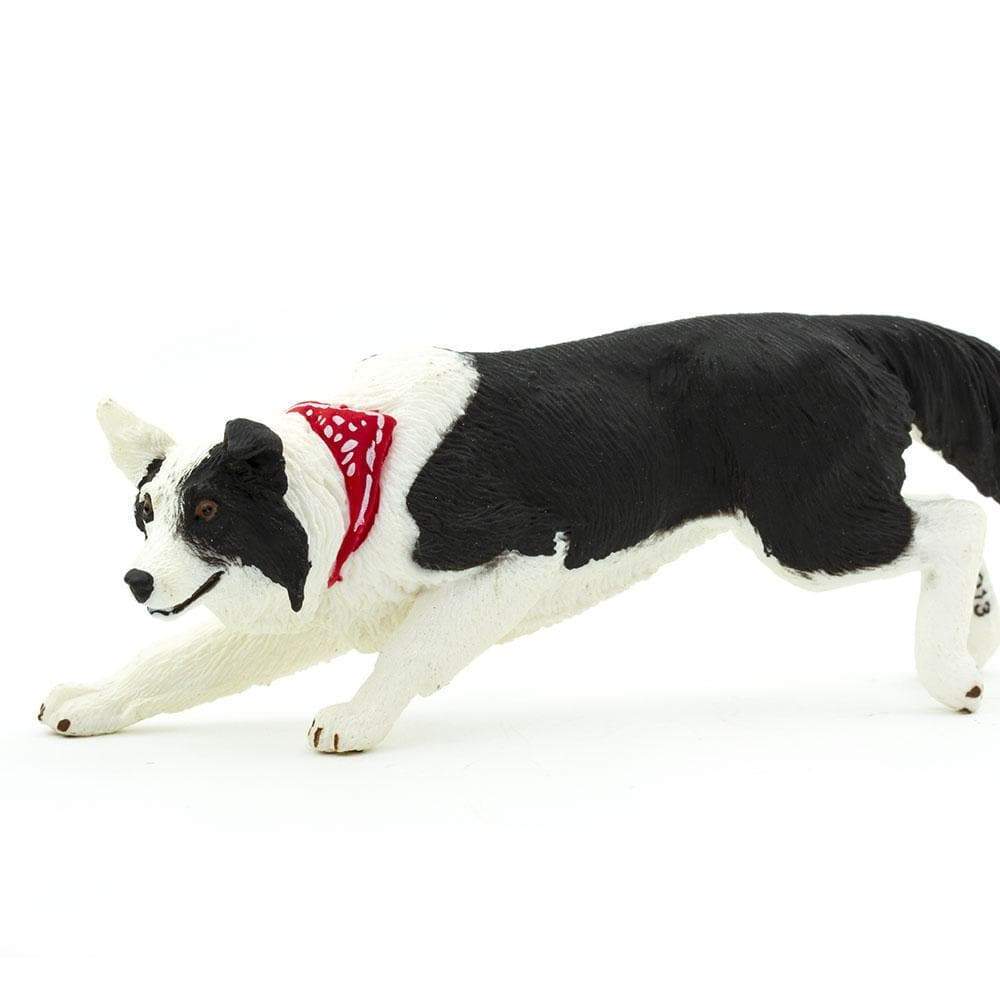 Figura Animales Border Collie Pintado a Mano