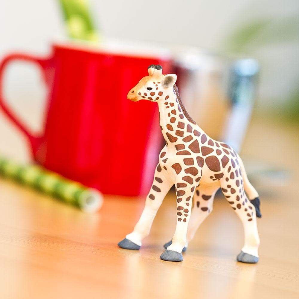 Figura Animales Jirafa Bebe Pintado a Mano