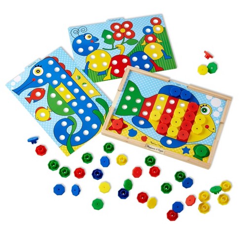 Tablero de colores para clasificar y encajar