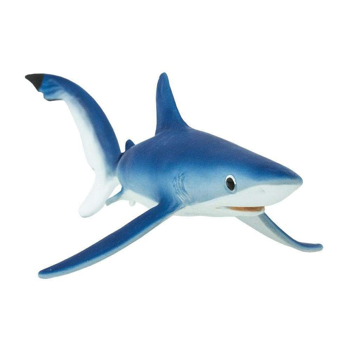 Figura Animales Tiburon Azul Pintado a Mano