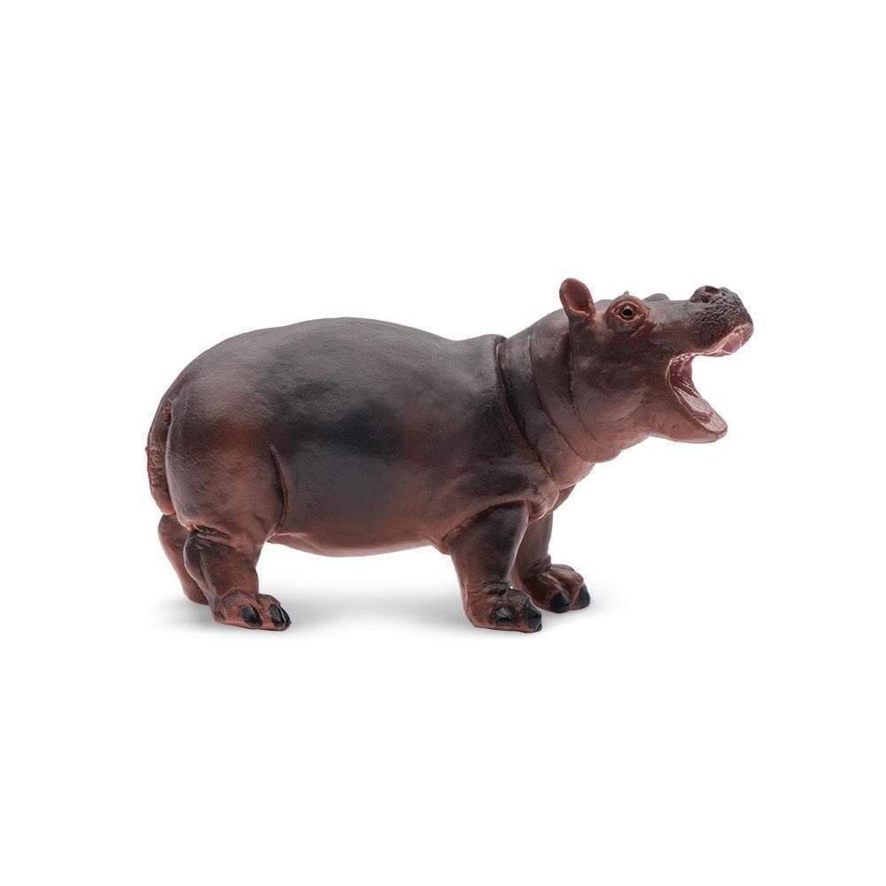 Figura Animales Hipopotamo Bebe Pintado a Mano