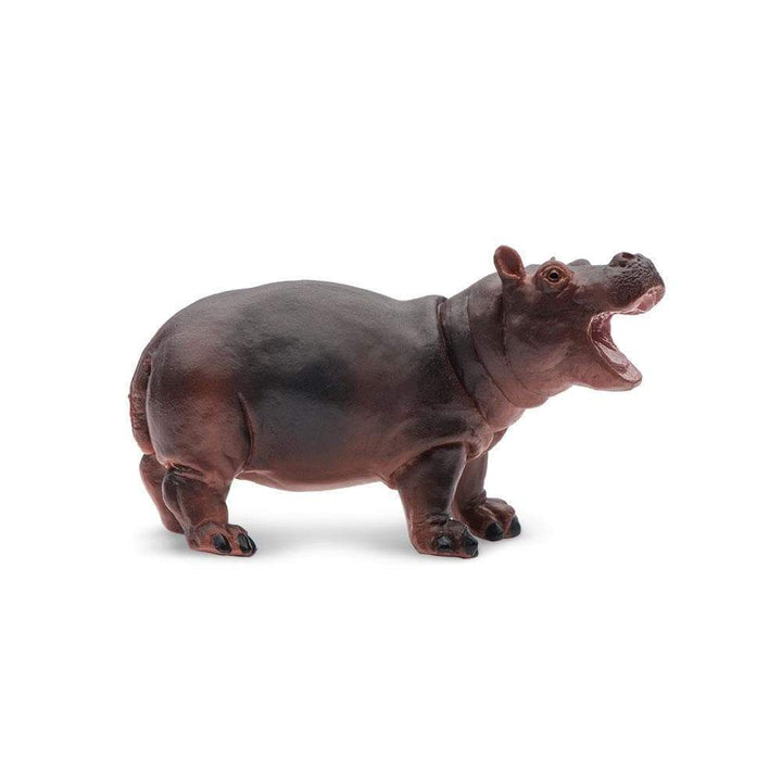 Figura Animales Hipopotamo Bebe Pintado a Mano