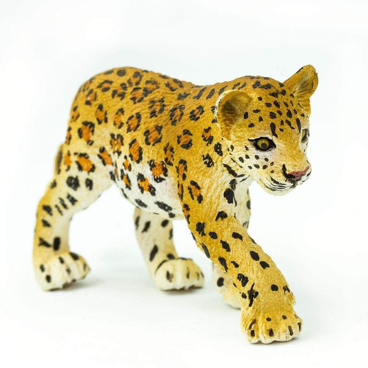 Figura Animales Leopardo Bebe Pintado a Mano
