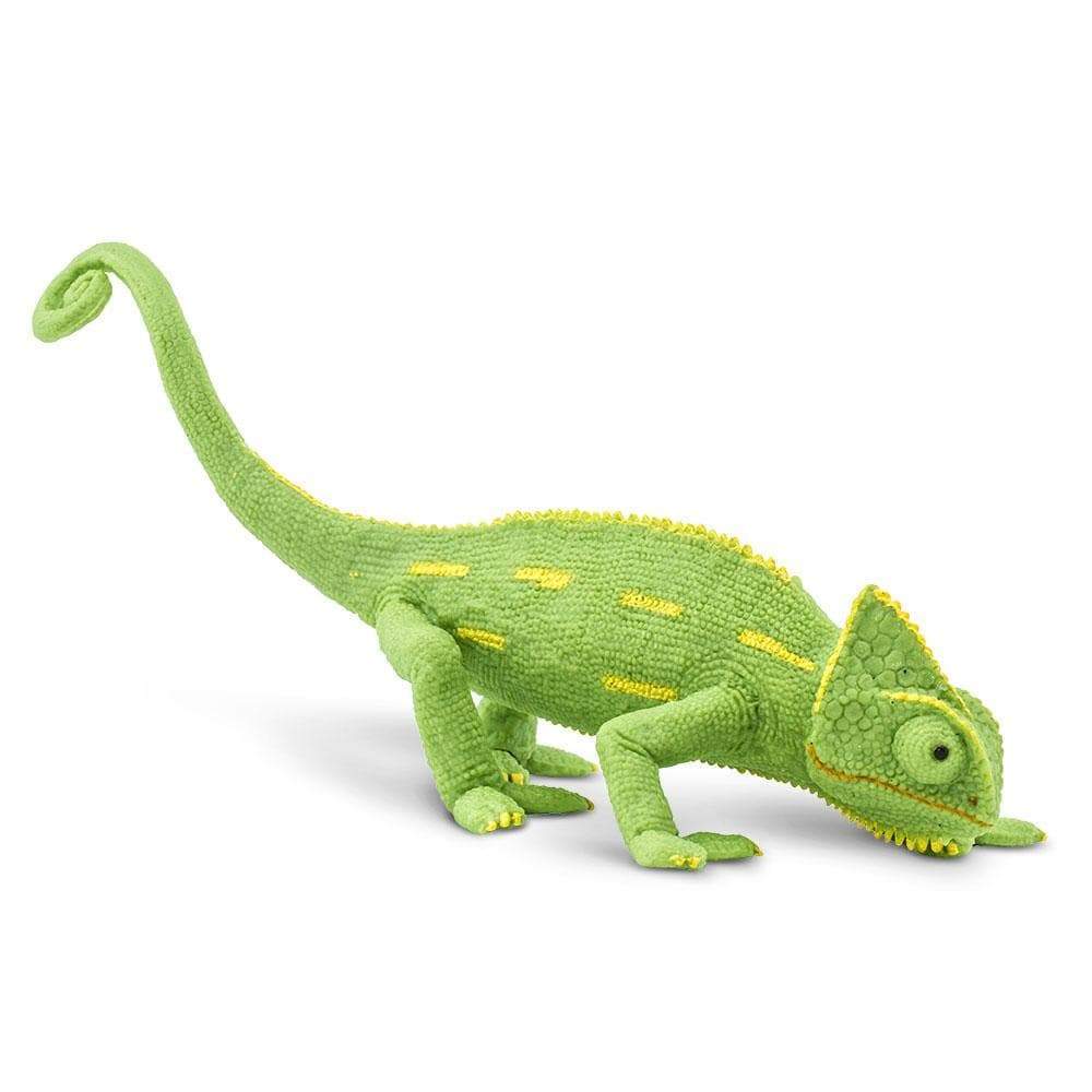 Figura Animales Camaleon Bebe Pintado a Mano