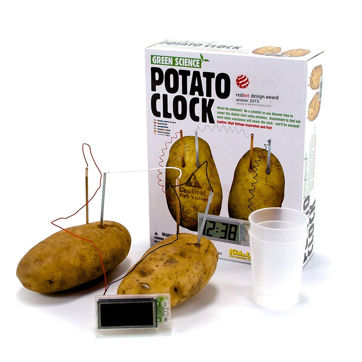 Experimento de juguete :  Reloj con papas