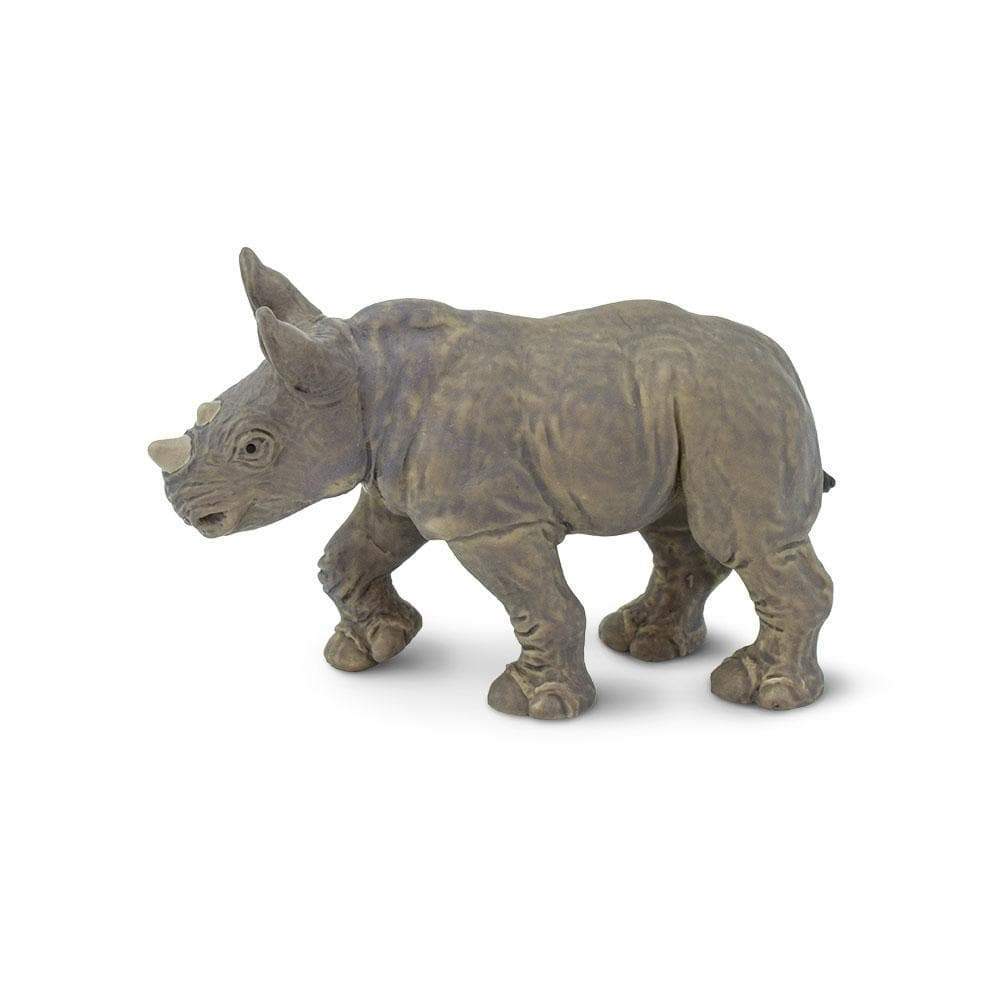 Figura Animales Rinoceronte Bebe Pintado a Mano