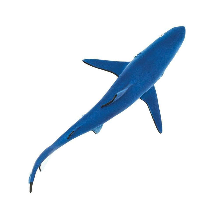 Figura Animales Tiburon Azul Pintado a Mano