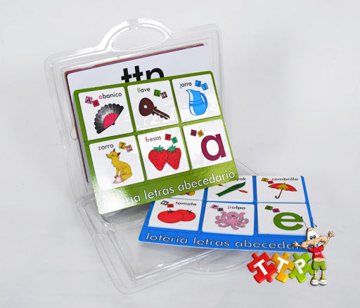 Lotería Infantil Didáctica Piezas Adhesivas