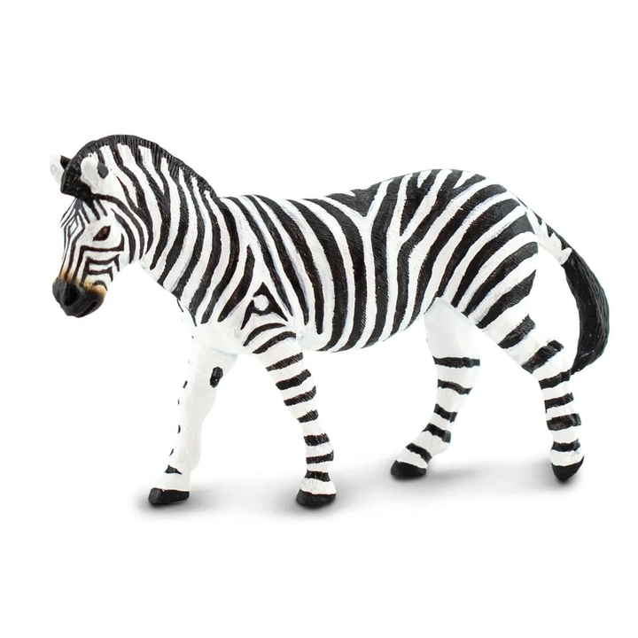 Figura Animales Cebra Pintado a Mano