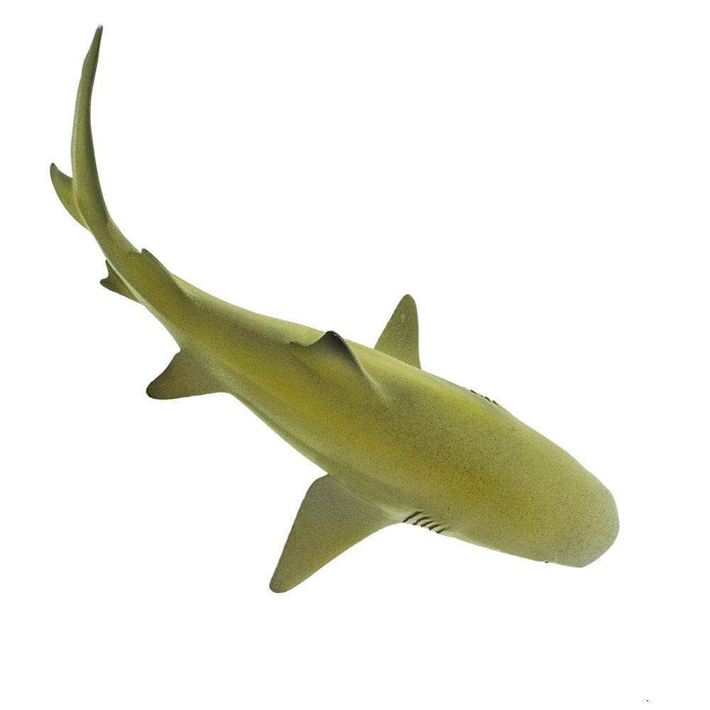 Figura Animales Tiburon Limon Pintado a Mano