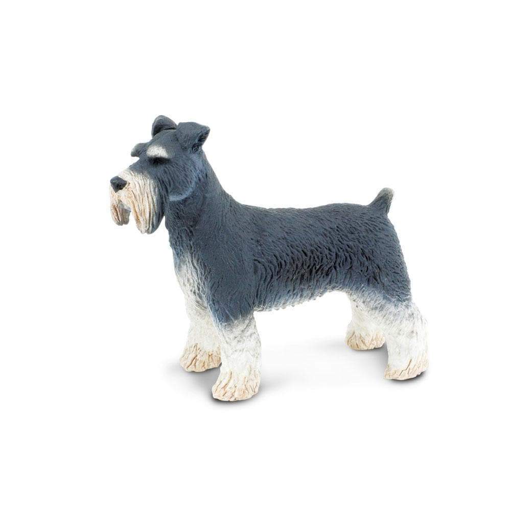 Figura Animales Perro Schnauzer Pintado a Mano
