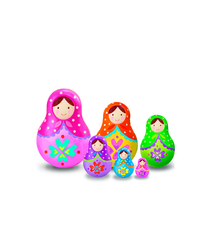 juego kit para Pintar tus muñecas para niños