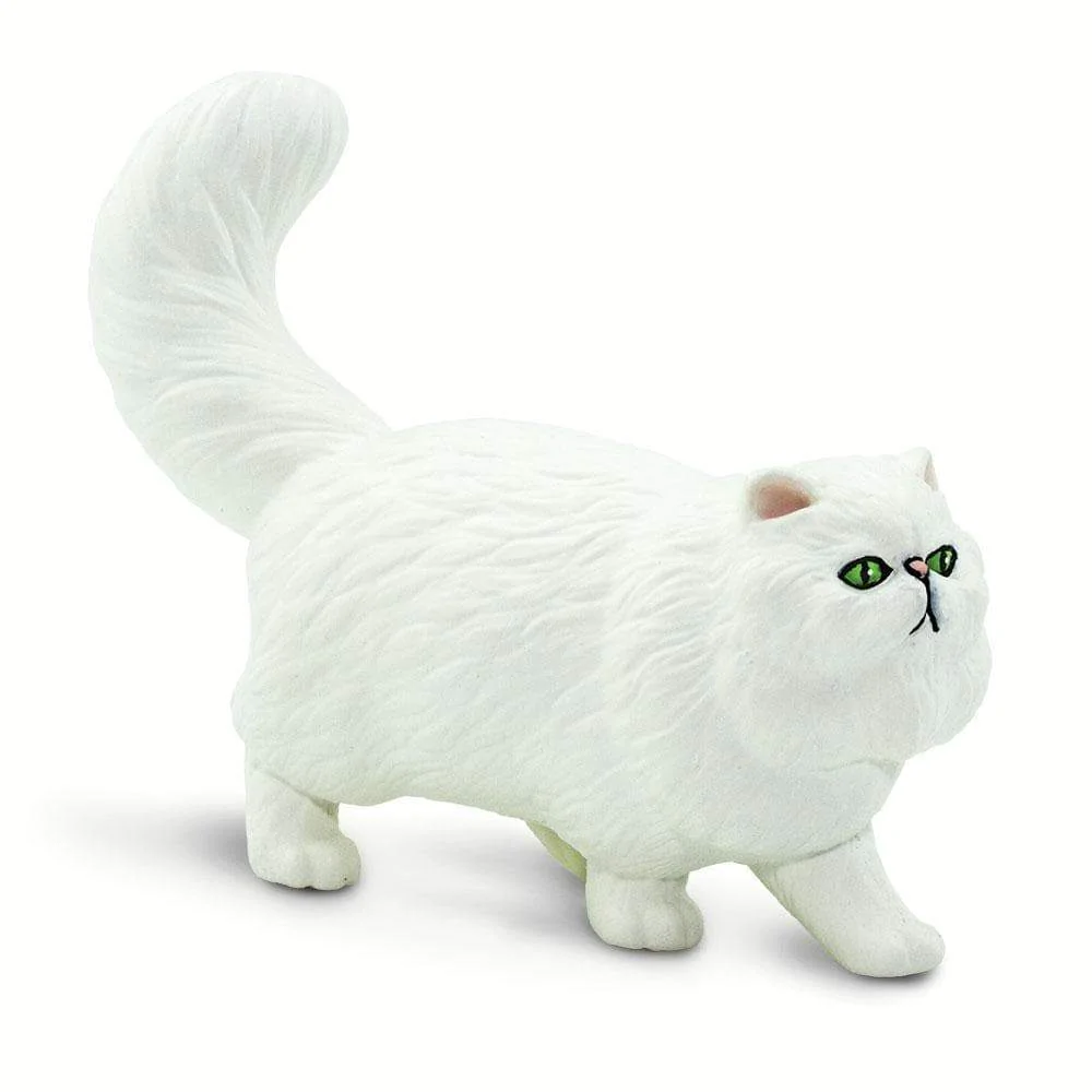 Figura Animales Gato Persa Pintado a Mano