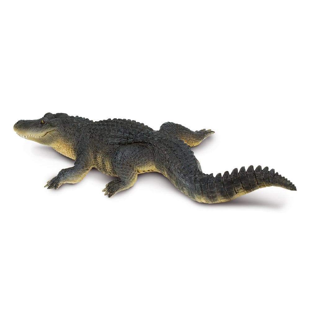 Figura Animales Caiman Pintado a Mano