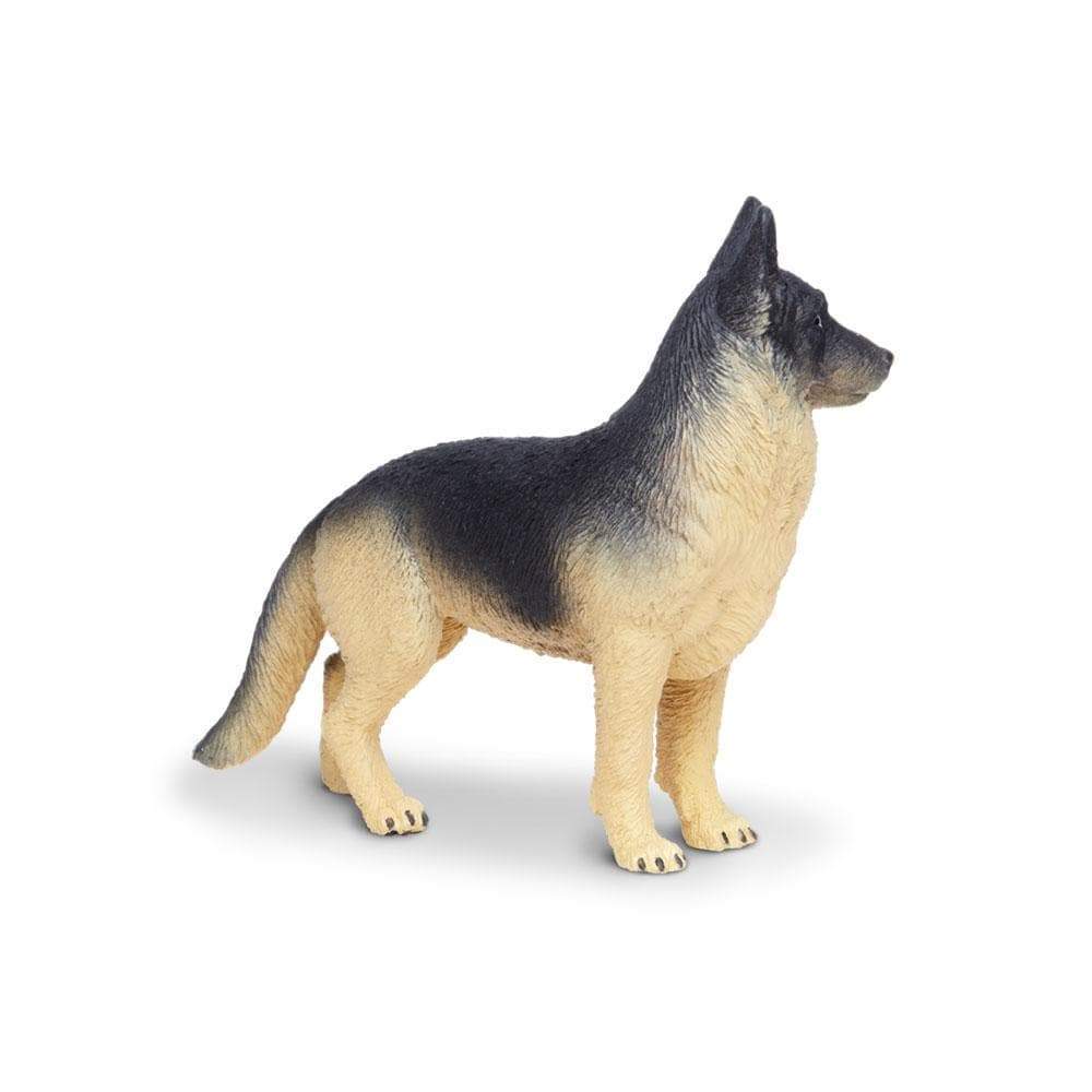 Figura Animales Pastor Aleman Pintado a Mano