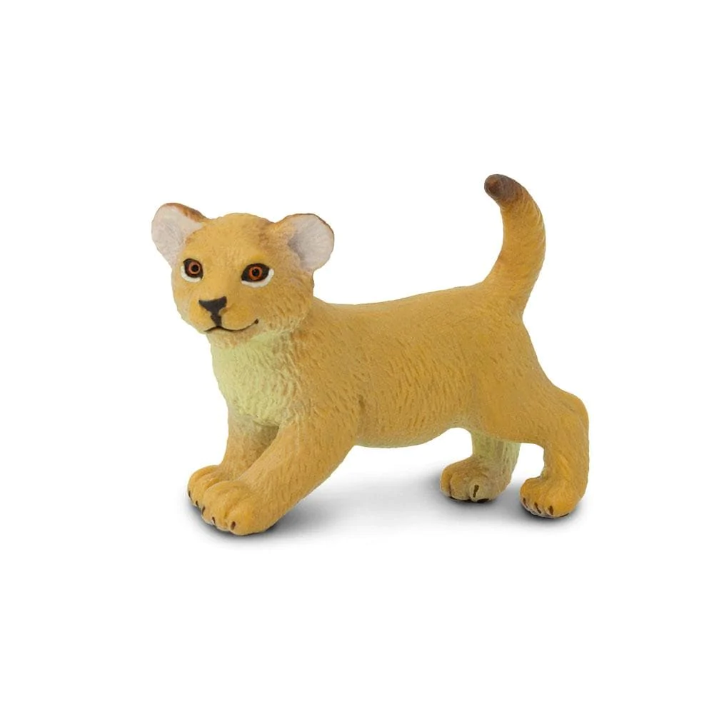 Figura Animales Leon Bebe Pintado a Mano