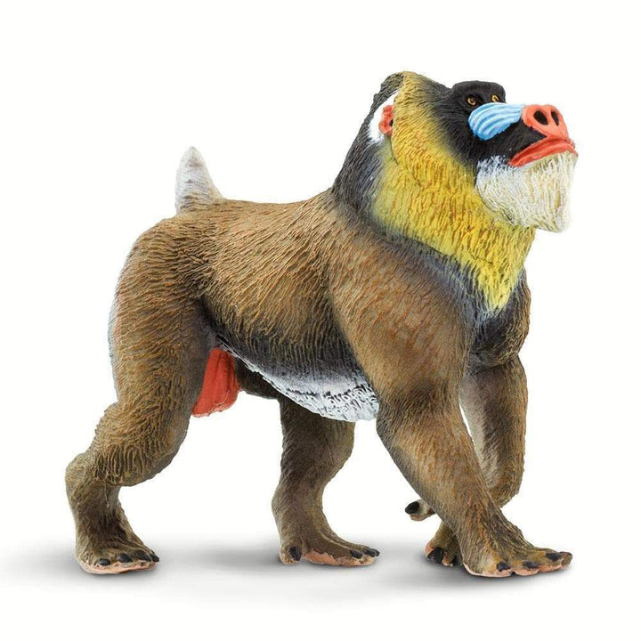 Figura Animales Mandril Pintado a Mano