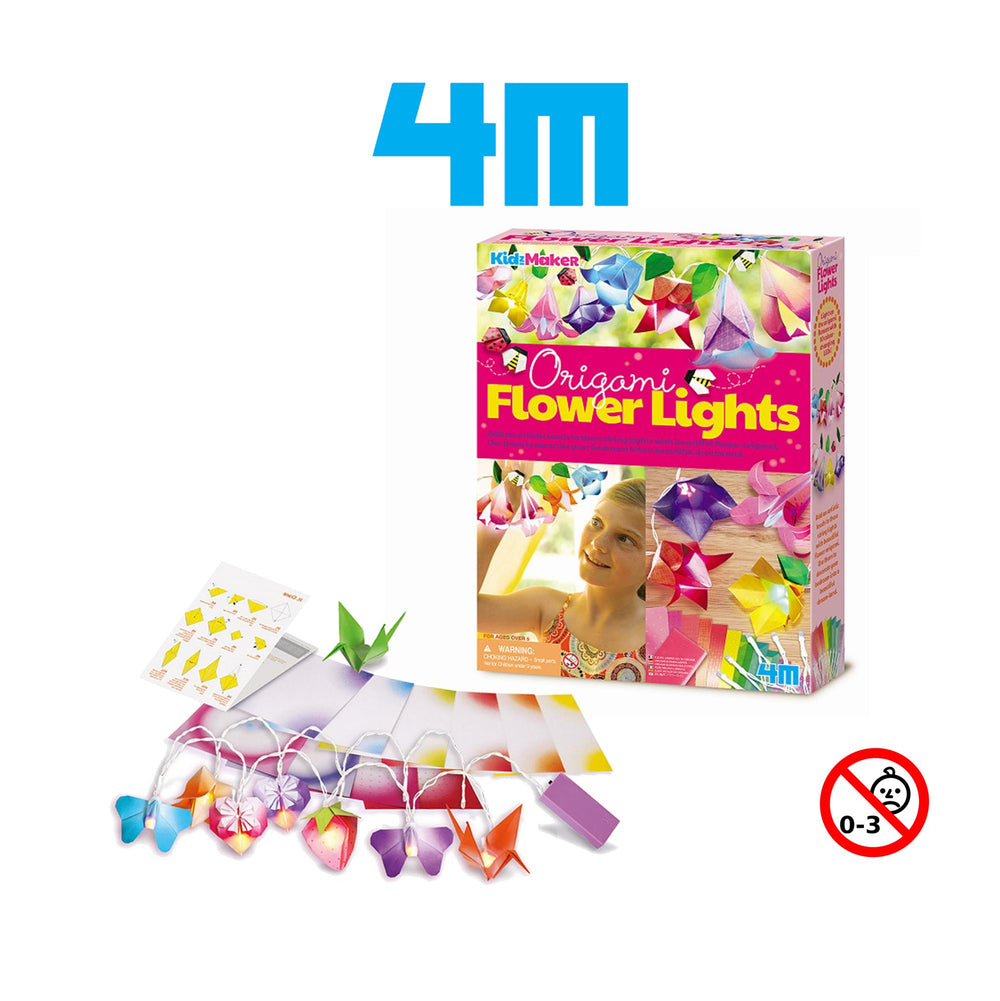 Set De Manualidades Flores De Origami Luces