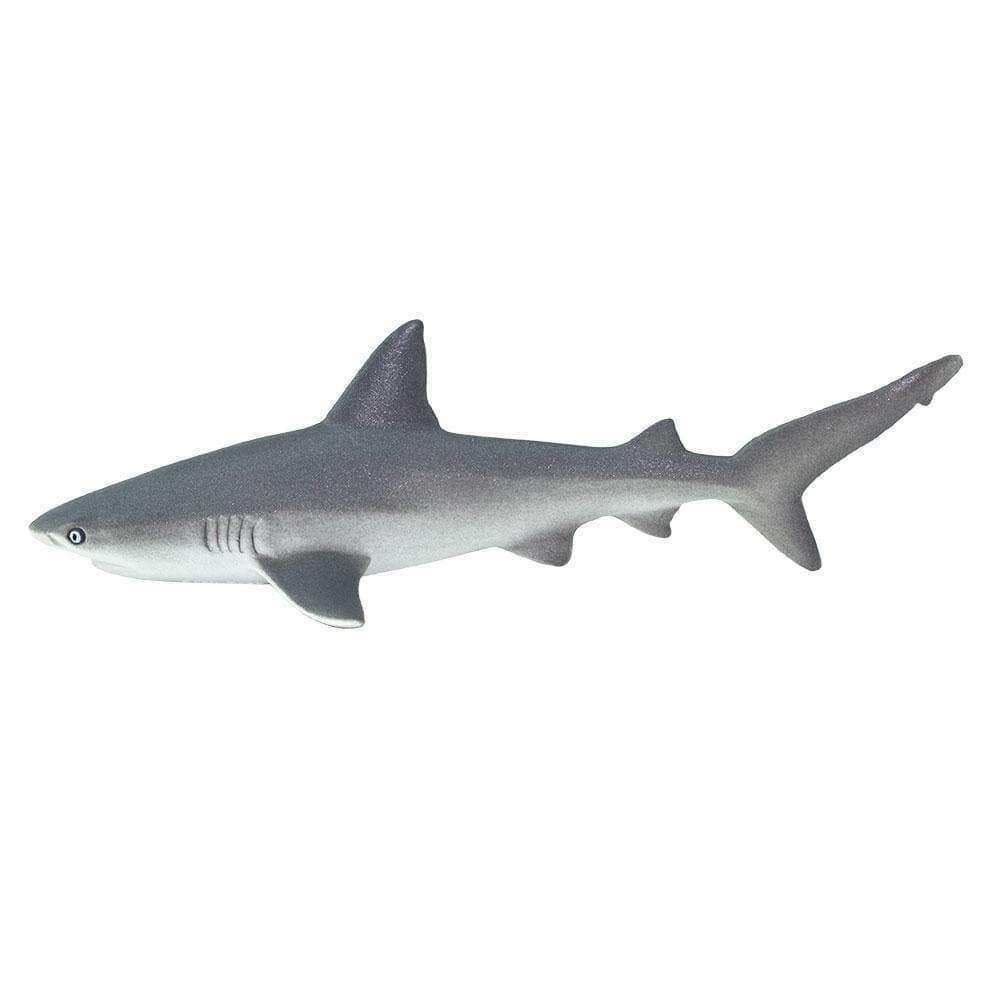 Figura Animales Tiburon Gris Pintado a Mano