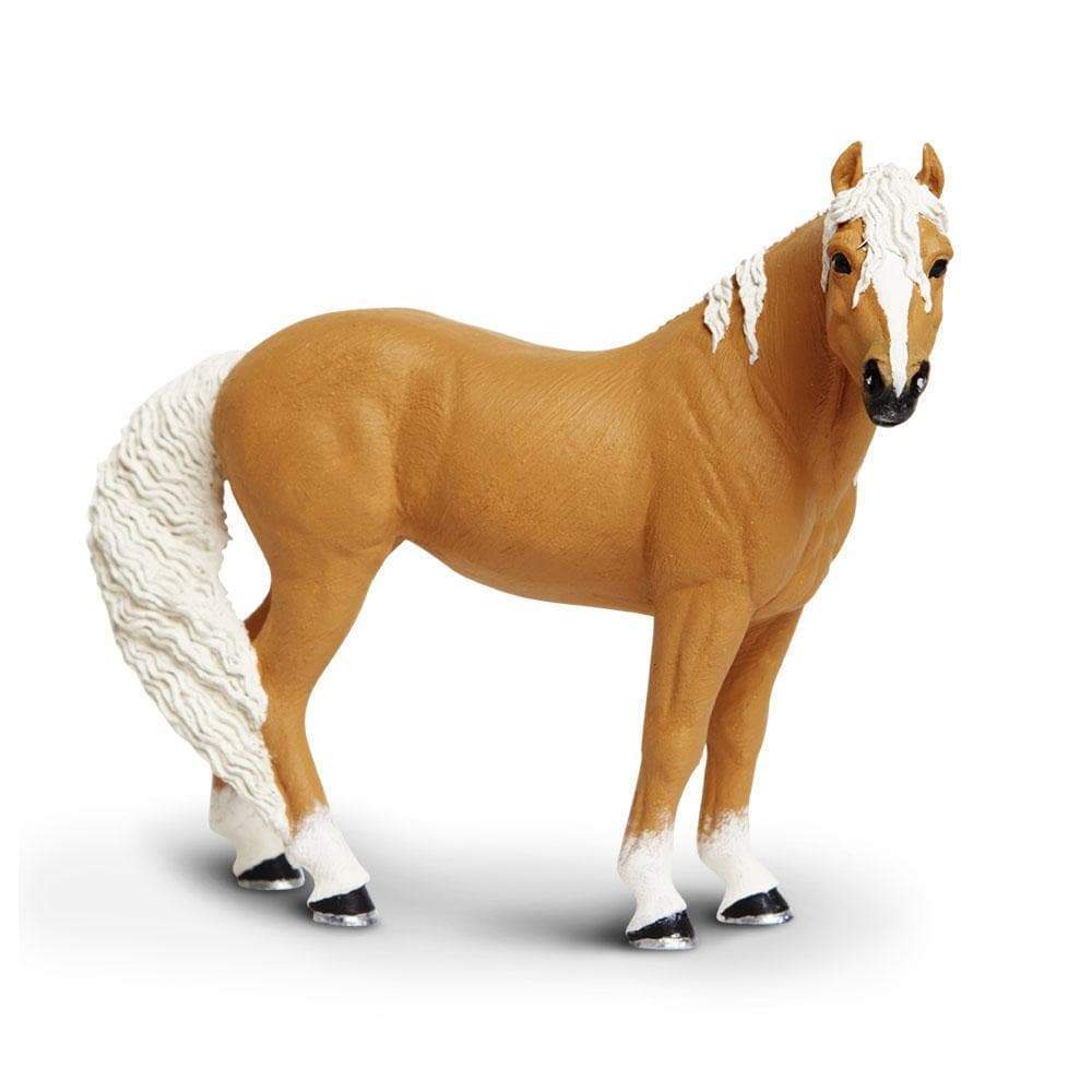Figura Animales Caballo Palomino Pintado a Mano