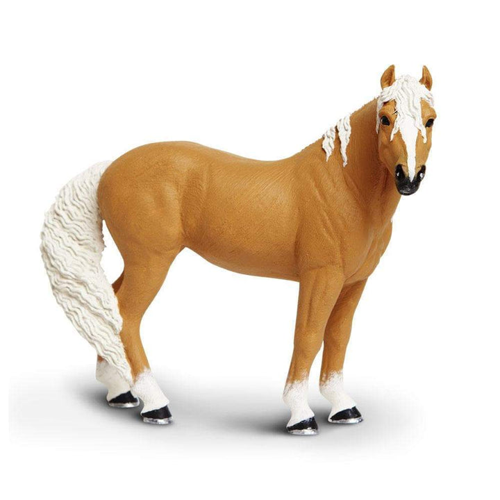 Figura Animales Caballo Palomino Pintado a Mano