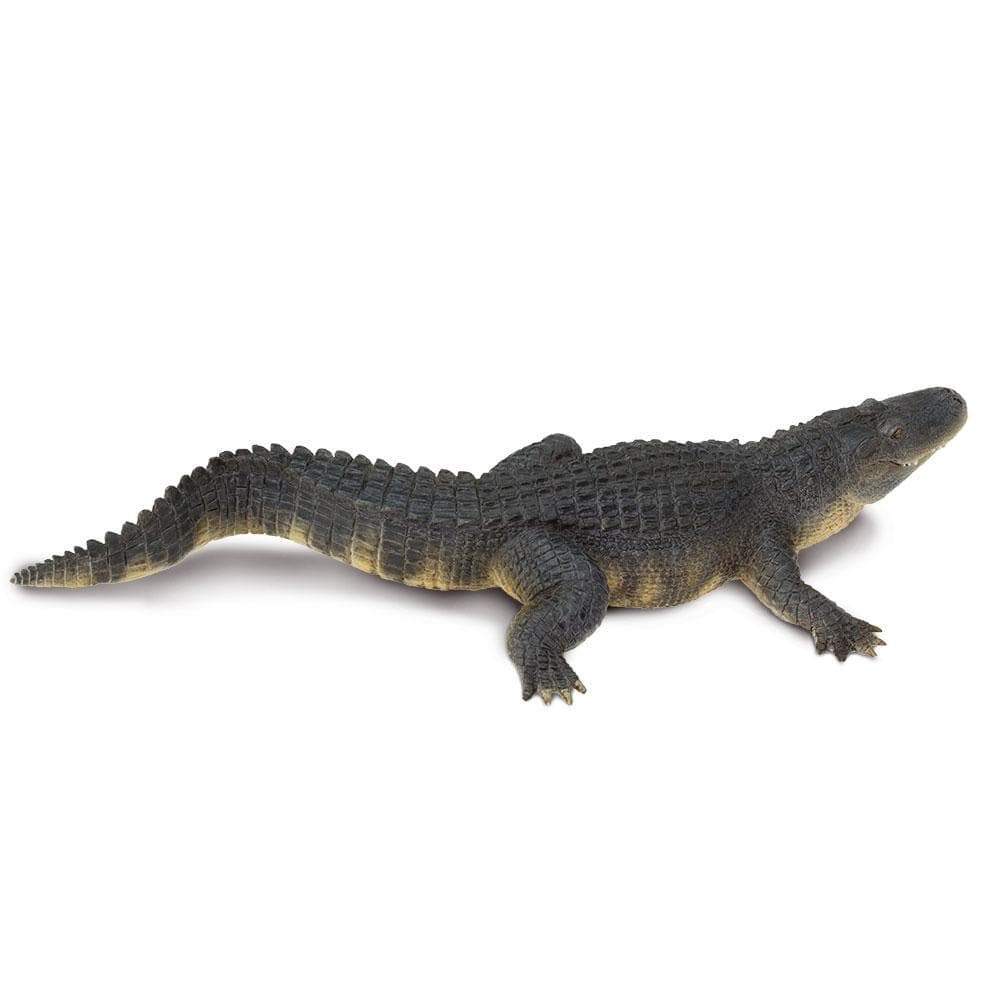 Figura Animales Caiman Pintado a Mano