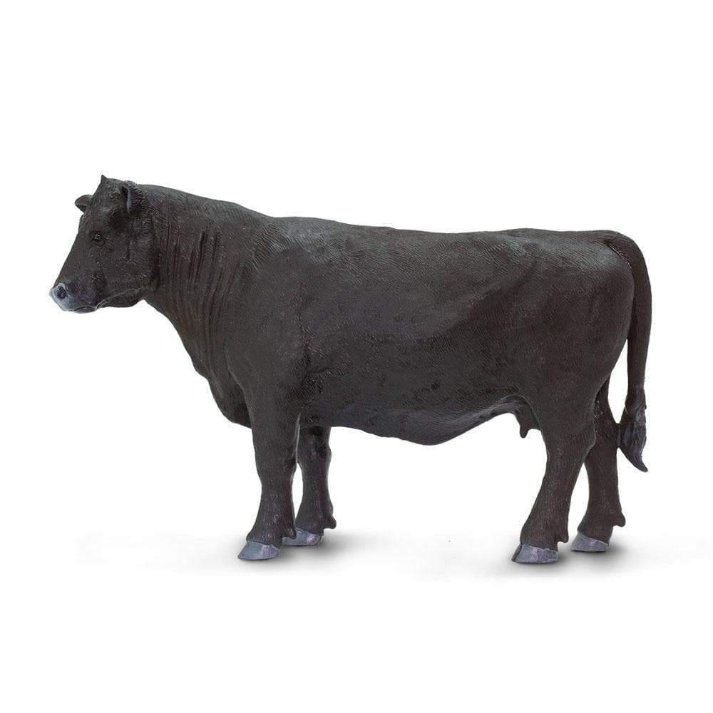 Figura Animales Vaca Angus Pintado a Mano
