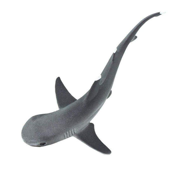 Figura Animales Tiburon Punta Blanca Pintado a Mano