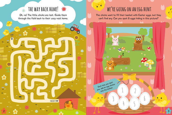 Libro De Actividades Sticker Activity Books Little Chicks