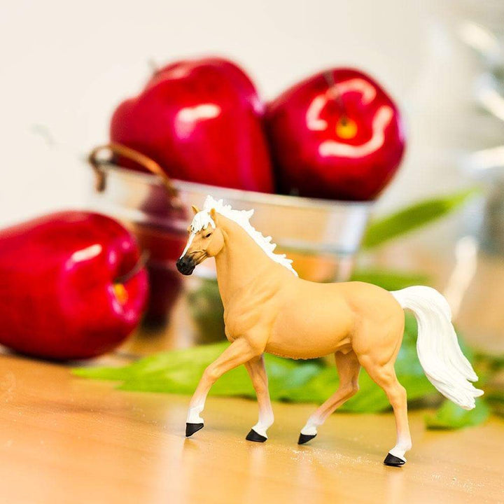 Figura Animales Semental Palomino Pintado a Mano