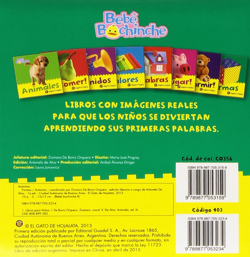 Libro Bebé Bochinche - Formas