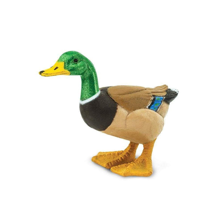 Figura Animales Pato Silvestre Pintado a Mano