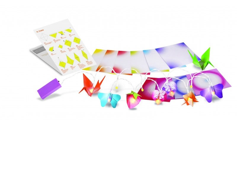 Kit de luces de flores en origami