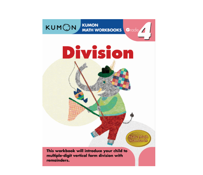 Libro Didáctico Kumon Division grade 4 Para Niños