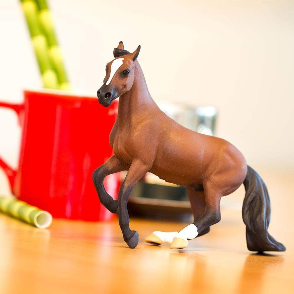 Figura Animales Caballo Pura Sangre Pintado a Mano