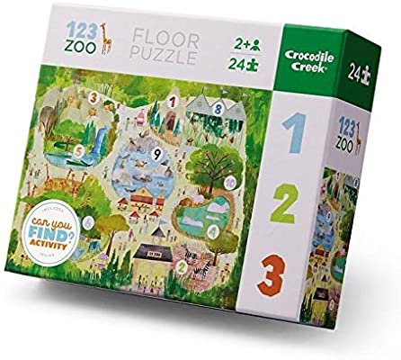 Rompecabezas 24 piezas Zoológico 123