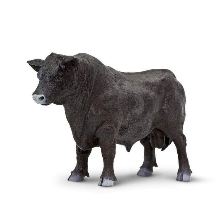 Figura Animales Toro Angus Pintado a Mano