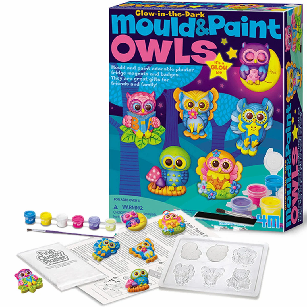 Set de Manualidades Moldea y Pinta Búhos