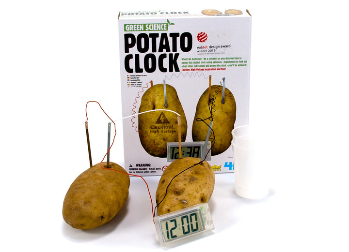 Experimento de juguete :  Reloj con papas