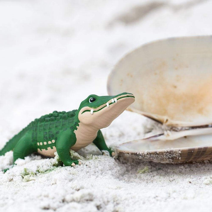 Figura Animales Cocodrilo Bernie Pintado a Mano