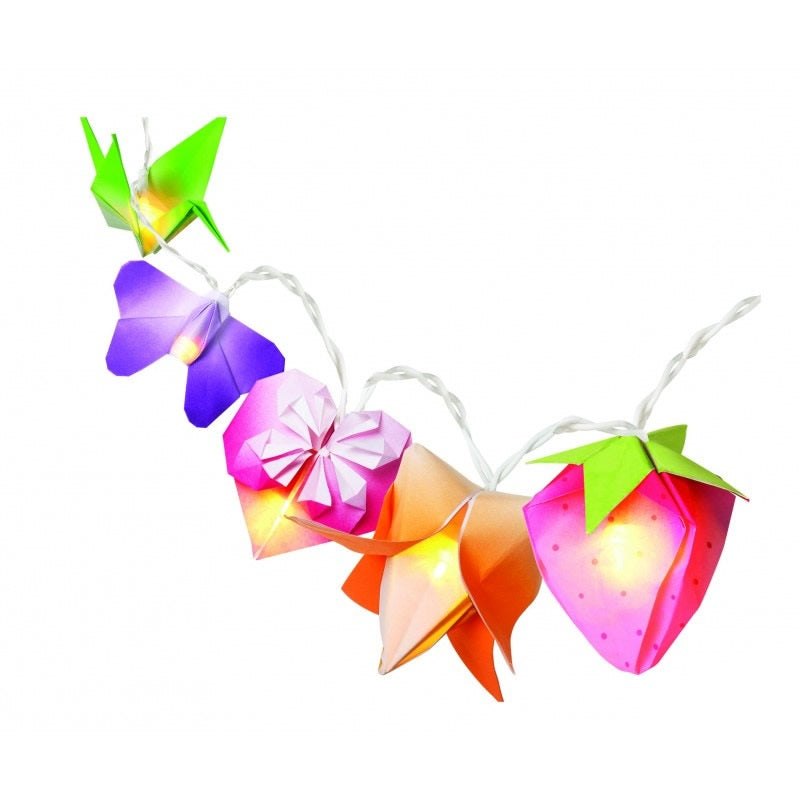Kit de luces de flores en origami