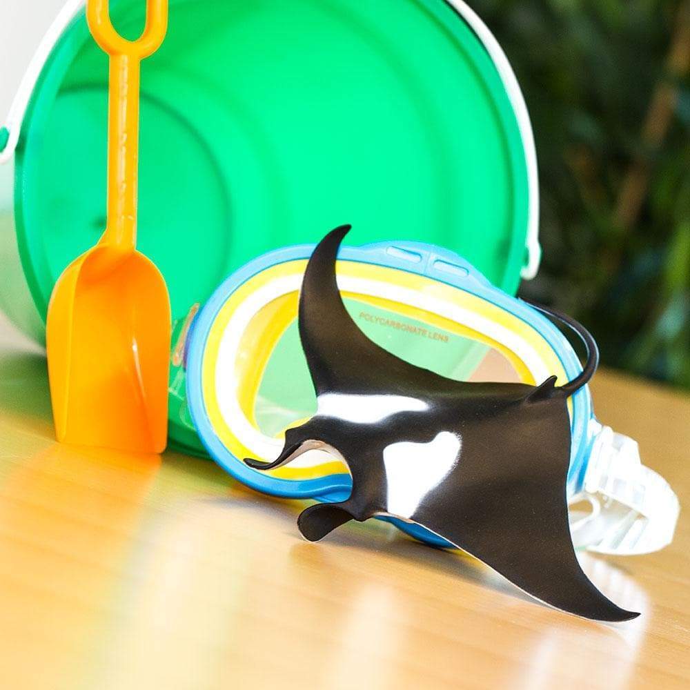 Figura Animales Manta Raya Pintado a Mano