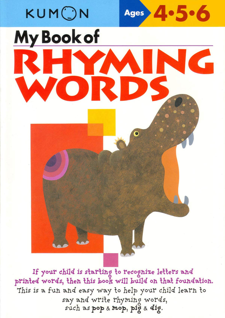 Libro Kumon My Book Of Rhyming Words para niños