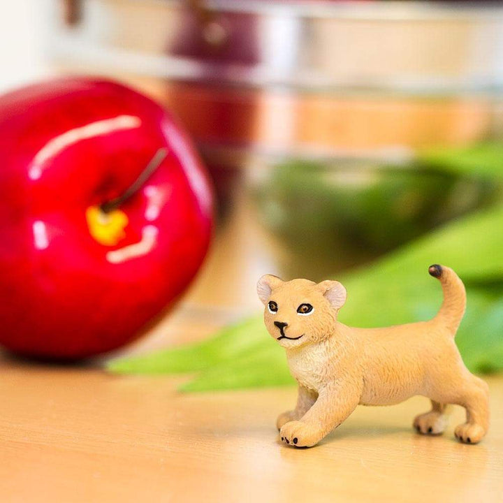 Figura Animales Leon Bebe Pintado a Mano