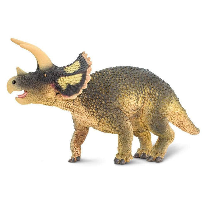 Figura Dinosaurio Triceratops Pintado a Mano