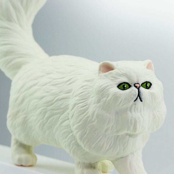 Figura Animales Gato Persa Pintado a Mano