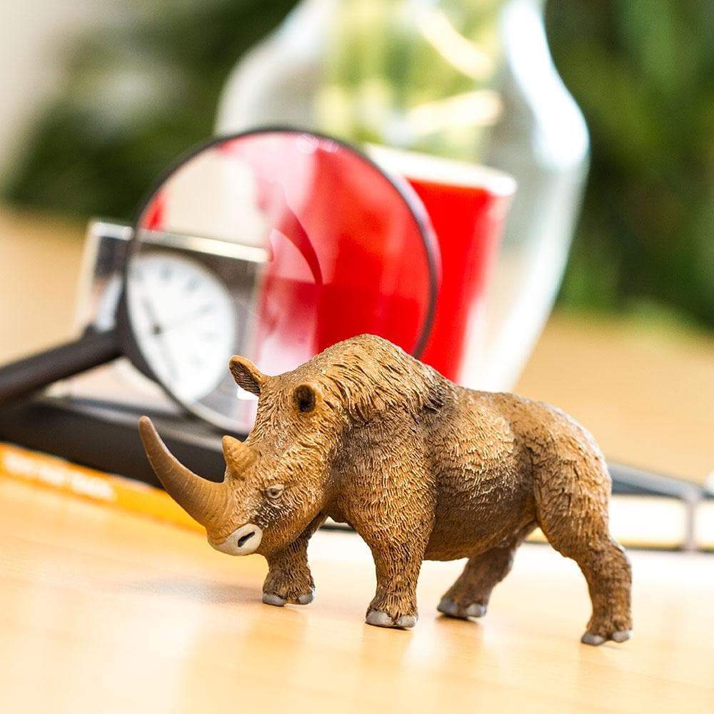 Figura Animales Rinoceronte Pintado a Mano