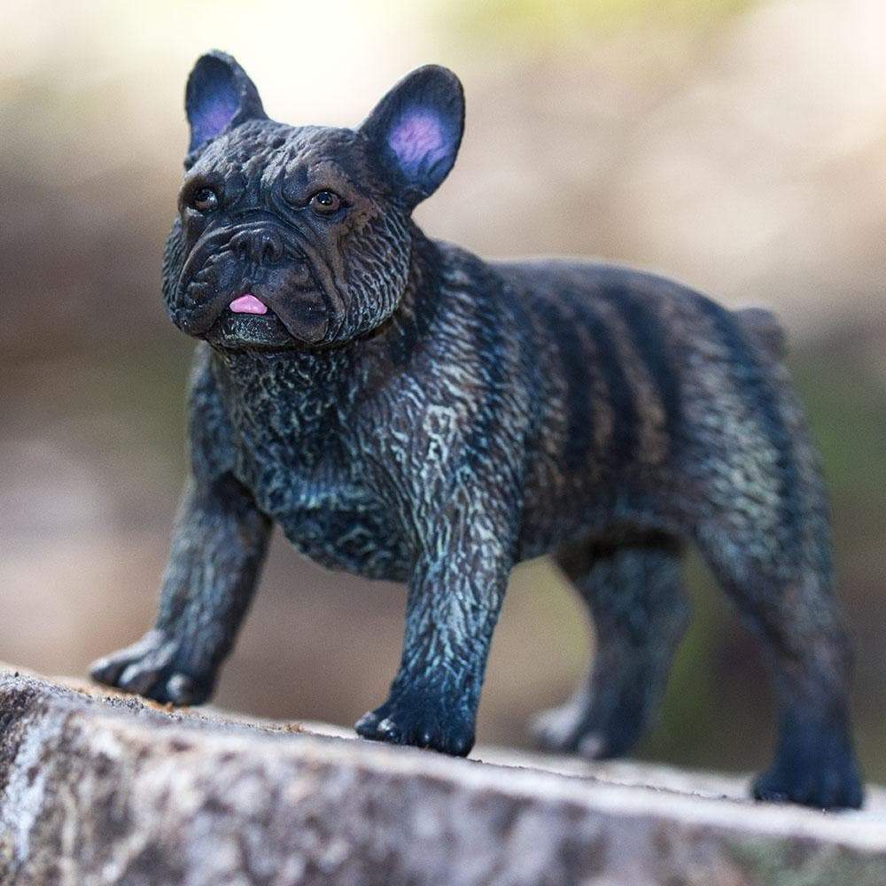 Figura Animales Bulldog Frances Pintado a Mano