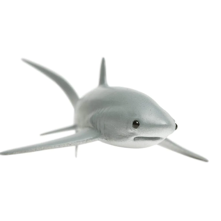 Figura Animales Tiburon Zorro Pintado a Mano